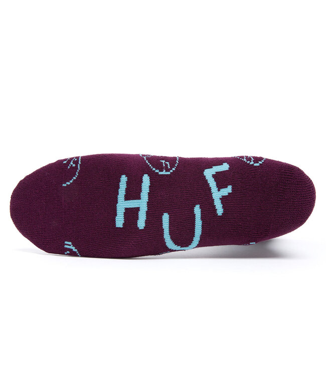 HUF Blah Crew Sock - Purple