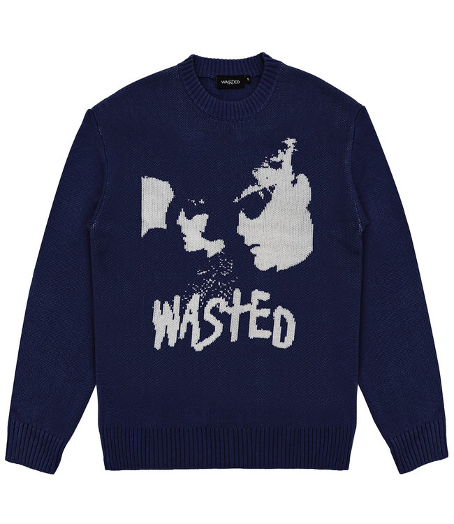 WASTED PARIS Sweater Youth - Navy Blue