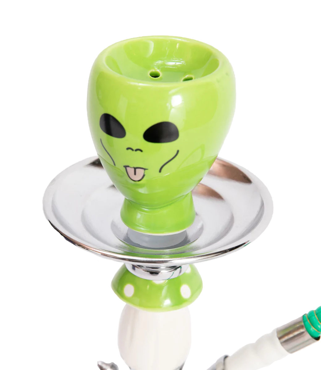 I Psychedelic Garden Hookah Set White