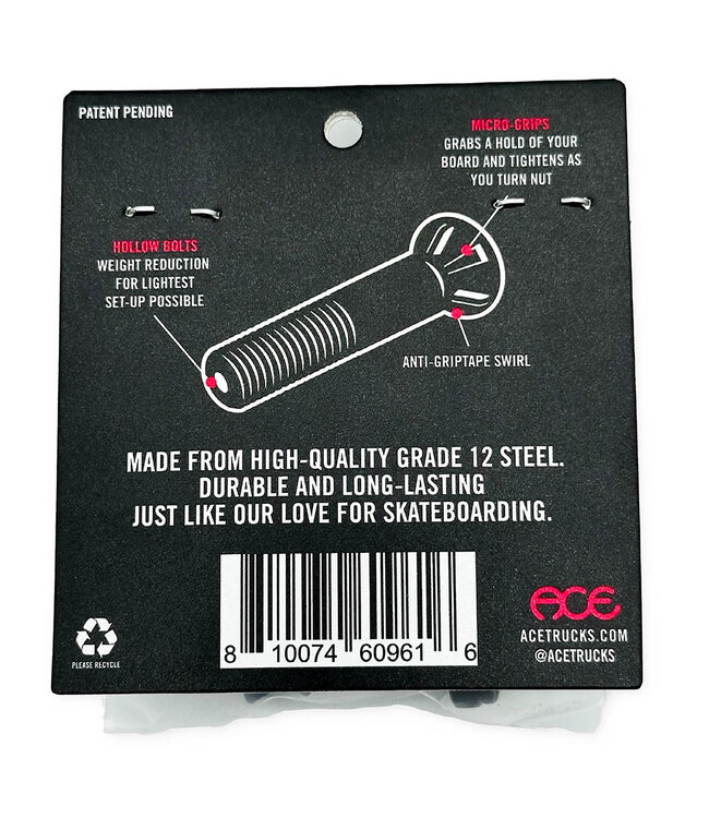 ACE TRUCKS AF1 Hollow Bolts Allen - 1 1/4"
