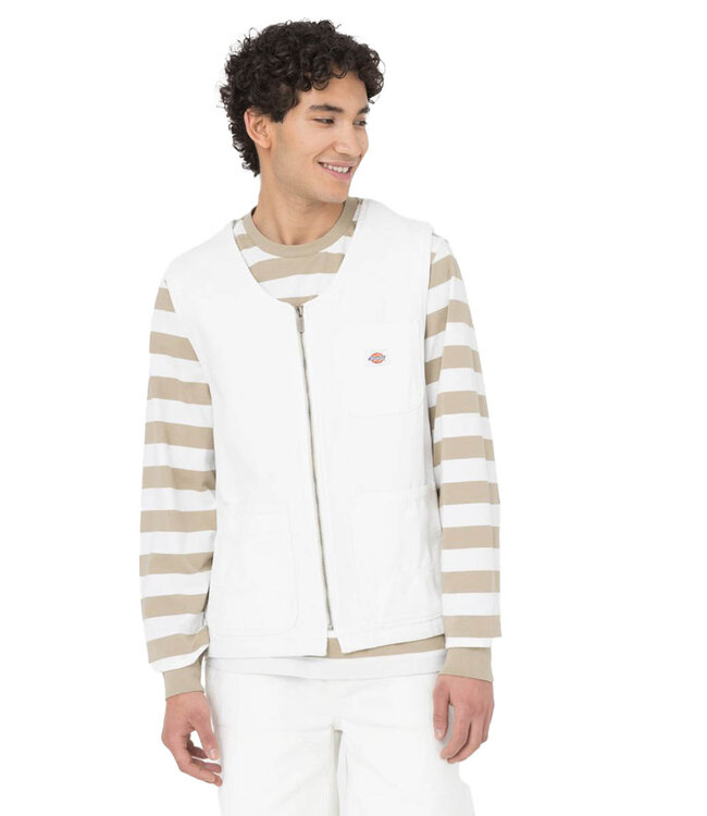 DICKIES Dickies Duck Canvas Vest Stone Washed - Cloud