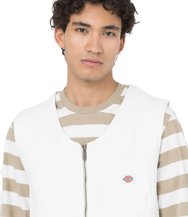 DICKIES Dickies Duck Canvas Vest Stone Washed - Cloud