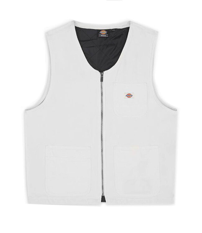 DICKIES Dickies Duck Canvas Vest Stone Washed - Cloud