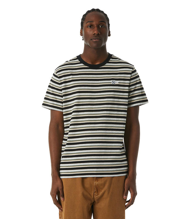 HUF Webster Stripe Knit T-Shirt - Cream