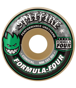 SPITFIRE WHEELS F4 Conical White/Green & Blue - 53Mm 101A