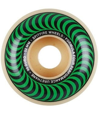 SPITFIRE WHEELS F4 Classic Swirl White/Green - 52Mm 99A