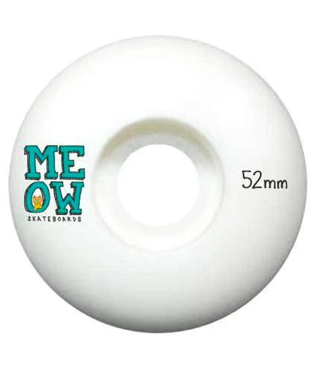 MEOW STACKED LOGO WHITE - 52MM 100A