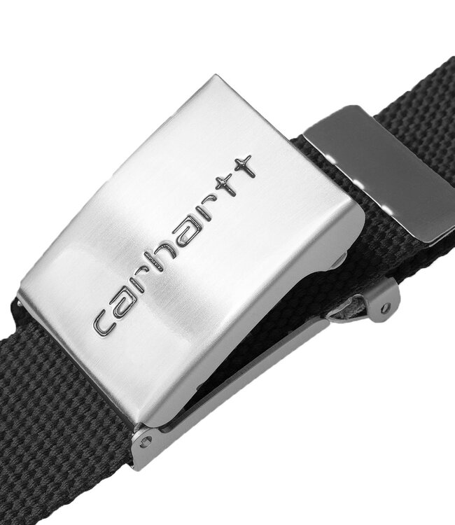 CARHARTT WIP Clip Belt Chrome - Black
