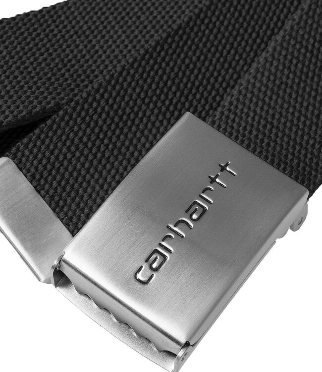 CARHARTT WIP Clip Belt Chrome - Black