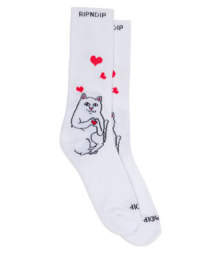 RIPNDIP Nermal Loves Socks - White
