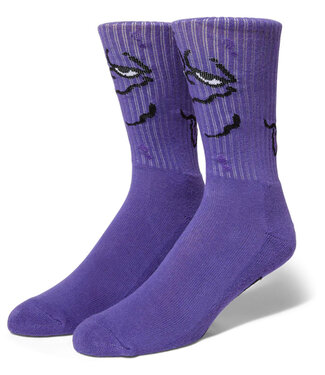 HUF Green Nuggets Crew Sock - Purple
