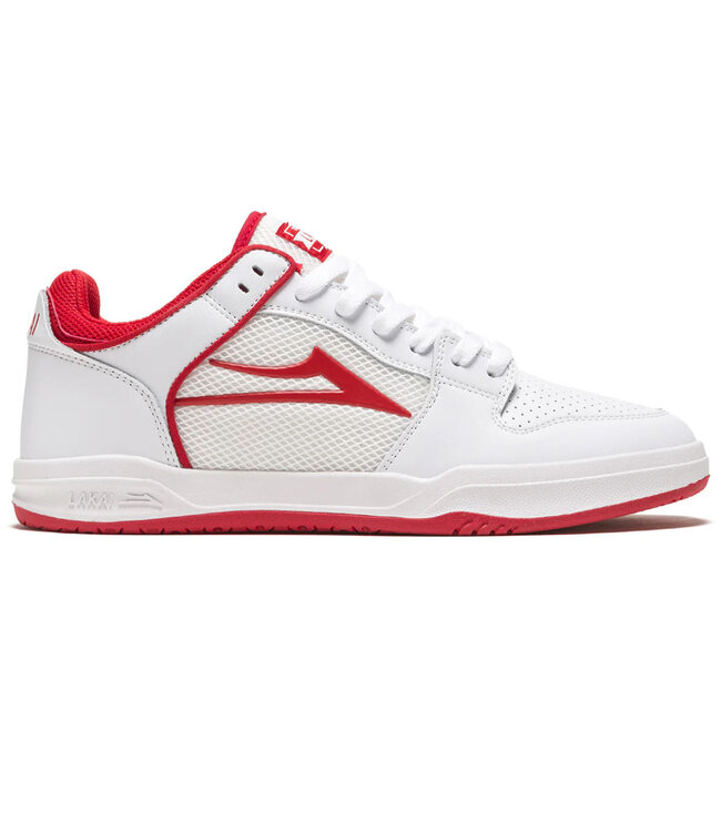 LAKAI Telford Low - White/Red Suede