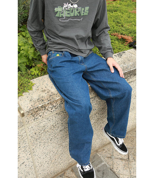 THEORIES Plaza Jeans - Washed Blue