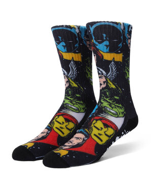 HUF Galactic Heads Crew Sock - Black