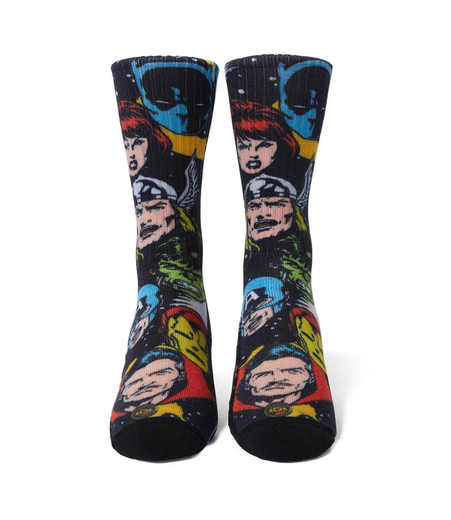 HUF Galactic Heads Crew Sock - Black