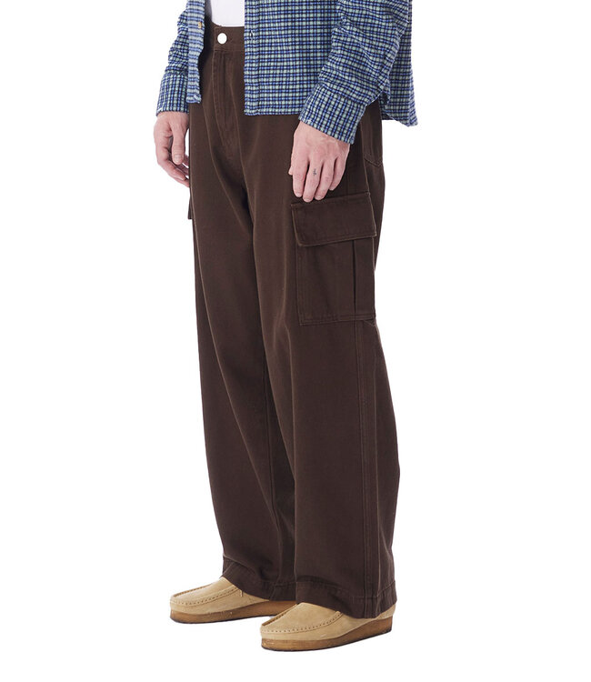 OBEY Big Wig Cargo Denim Pant - Java Brown