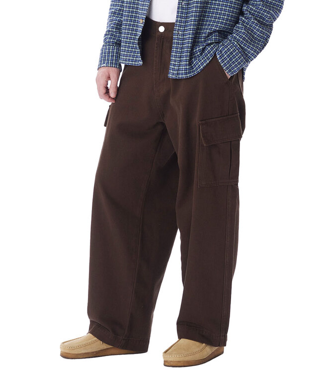 OBEY Big Wig Cargo Denim Pant - Java Brown