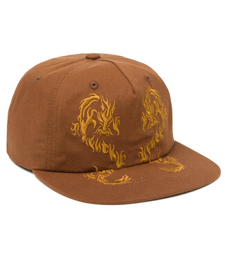 HUF Twin Dragon Snapback - Coffee