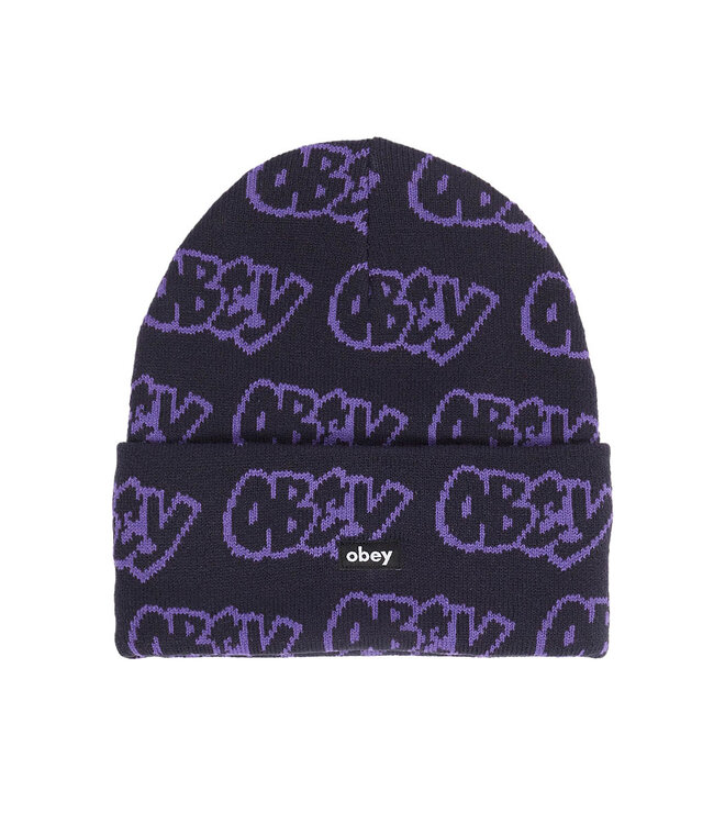OBEY Good Times Beanie - Navy Multi