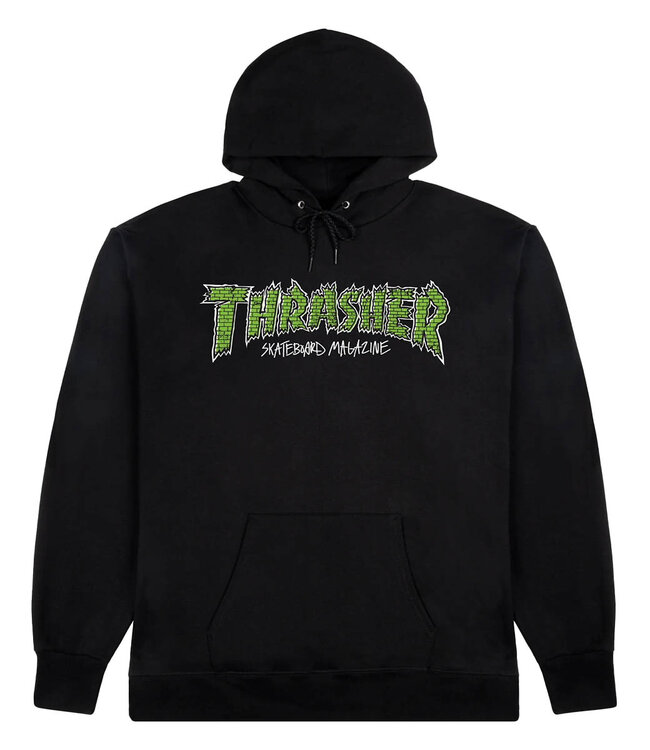 THRASHER Brick Hoodie - Black