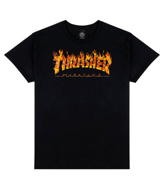 THRASHER Inferno T-Shirt - Black