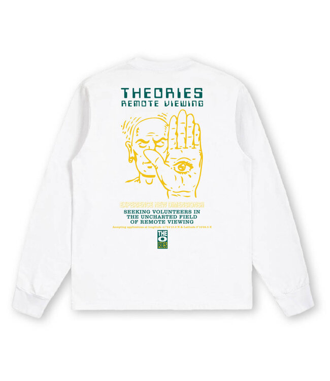 THEORIES Remote Viewing Longsleeve Tee - White