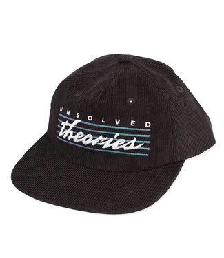 THEORIES Unsolved Corduroy Snapback Hat - Black