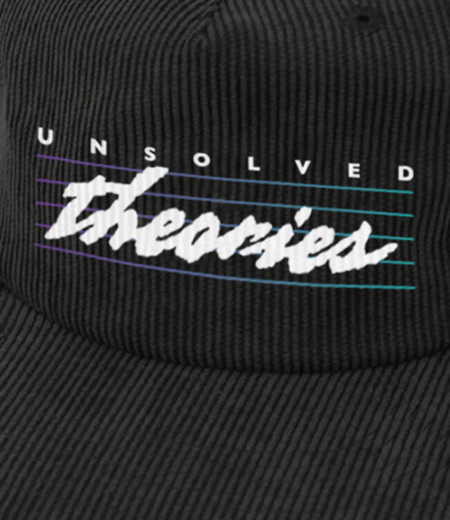 THEORIES Unsolved Corduroy Snapback Hat - Black