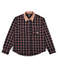 THEORIES Cascadia Cord Collar Flannel Shirt - Black