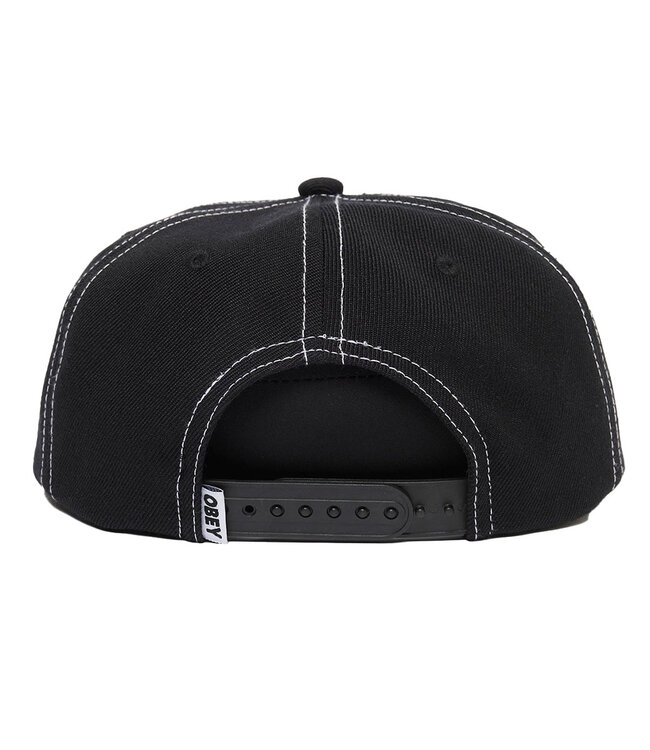 OBEY Mix 6 Panel Classic Snapback - Black