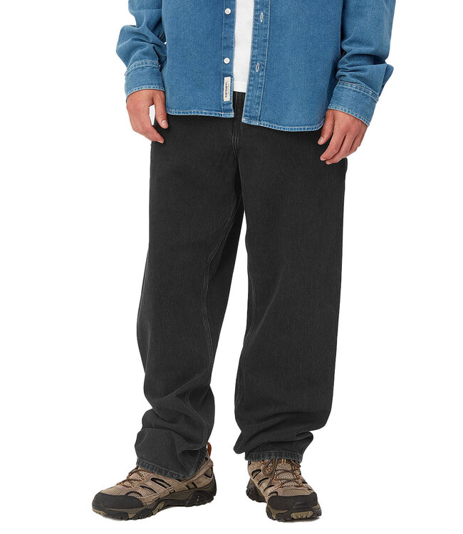 CARHARTT WIP Single Knee Pant - Black/Stone Washed