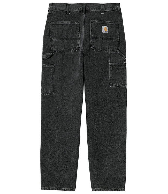 CARHARTT WIP Single Knee Pant - Black/Stone Washed