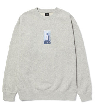 HUF Roads Crewneck - Heather Grey