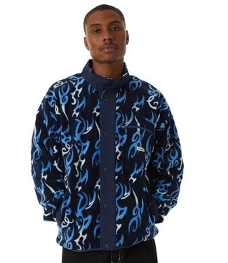 HUF Static Polar Fleece - Navy