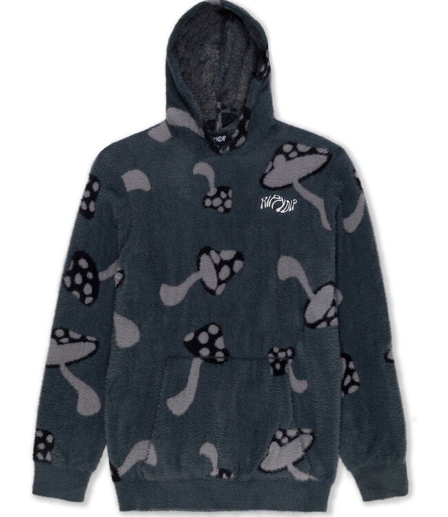 RIPNDIP Euphoria Faux Mohair Hoodie - Grey