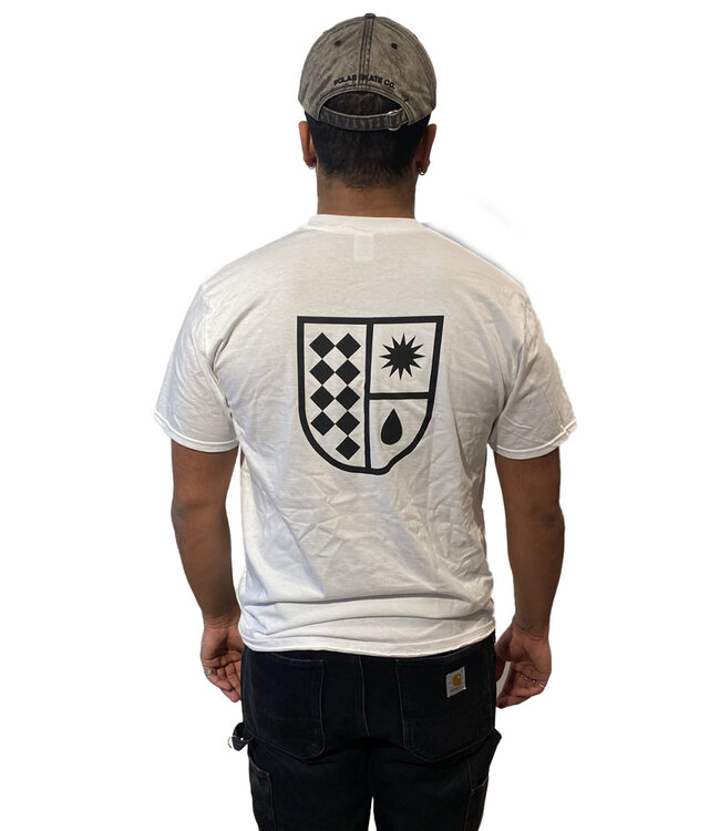 NINE ONE ONE Shield Tee - White