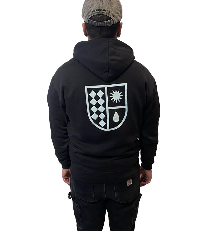 NINE ONE ONE Shield Hoodie - Black