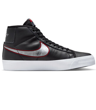 NIKE SB Blazer Mid Pro Gt - Black/Metallic Silver-University Red