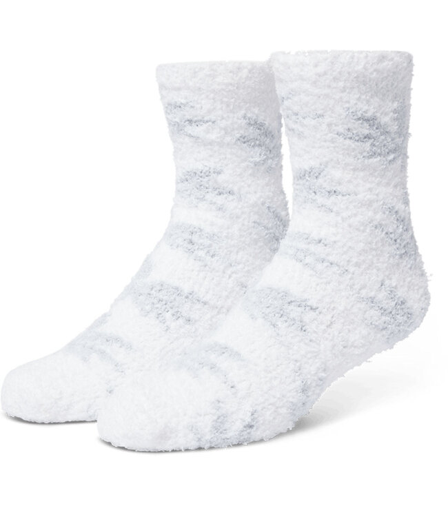 HUF Tonal Fuzzy Scattered Pl Sock - White