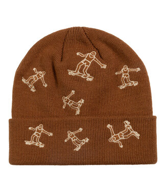 THRASHER Gonz Pattern Beanie - Brown