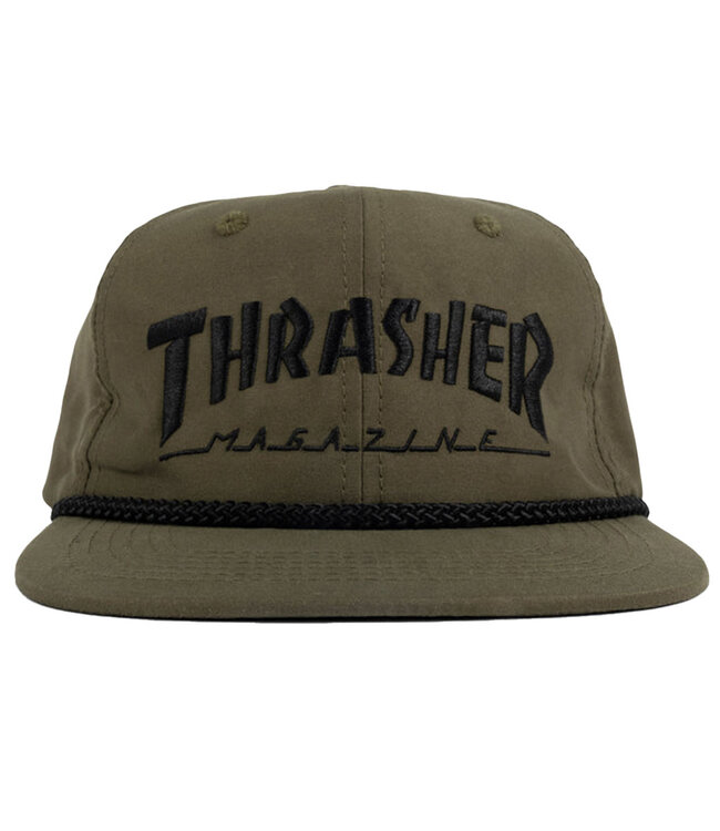 THRASHER Thrasher Rope Snapback - Olive/Black
