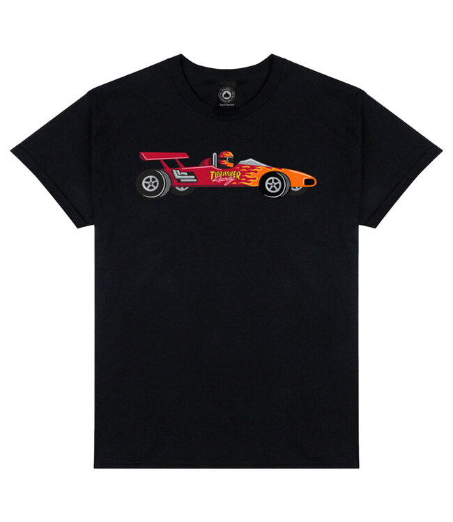 THRASHER Racecar T-Shirt - Black