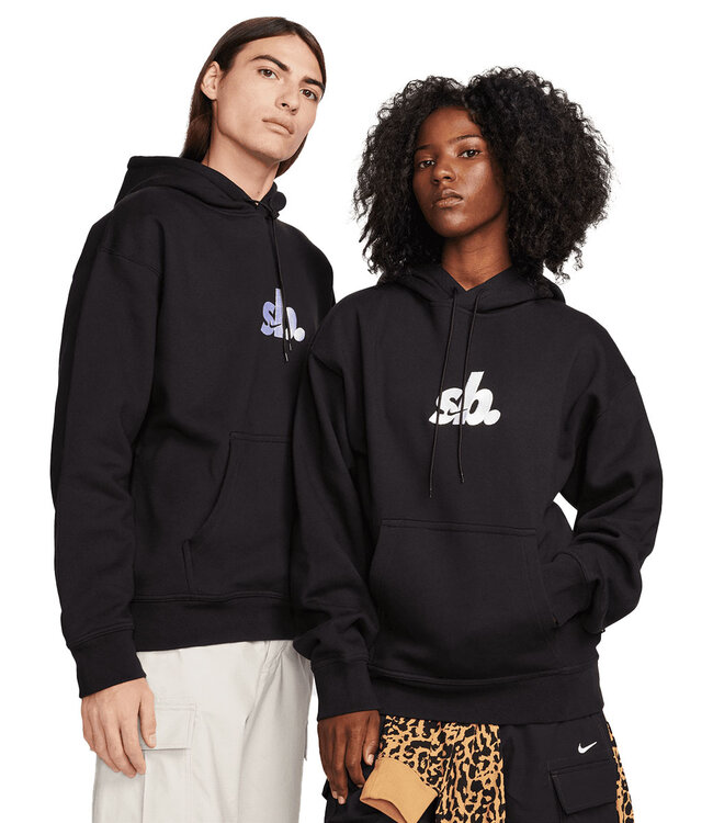 NIKE SB Embroidered "SB" Logo Hoodie - Black/White