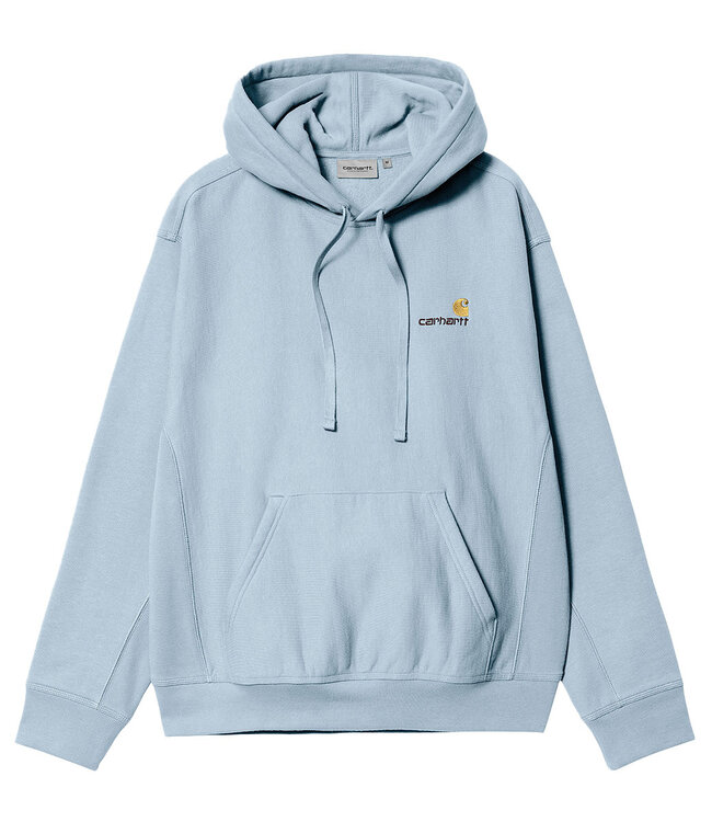 CARHARTT WIP Hooded American Script Sweat - Frosted Blue