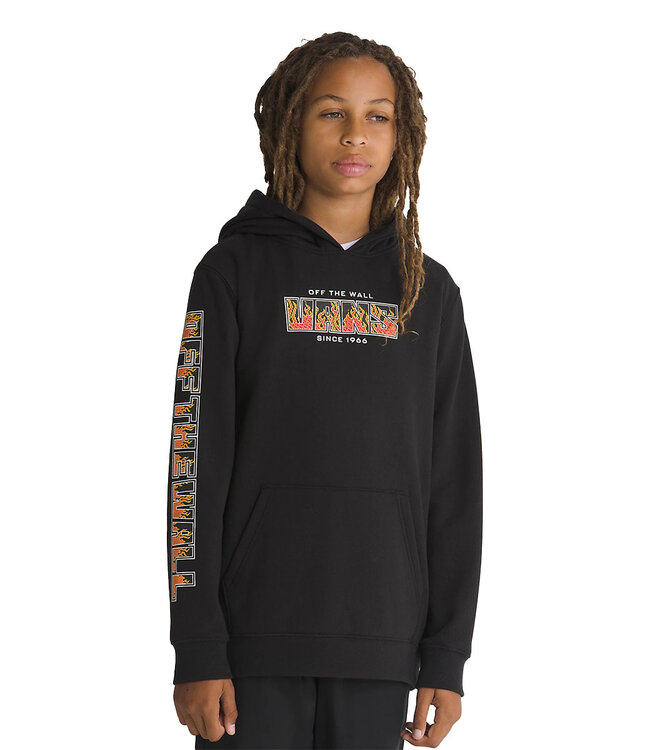 VANS Digi Flames Kids Hoodie - Black