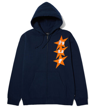 HUF All Star F/Z Hoodie - Navy