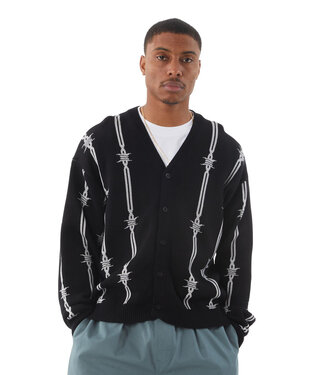 HUF Barbed Wire Cardigan - Black