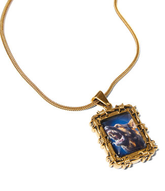 HUF Barbed Wire Pendant - Gold