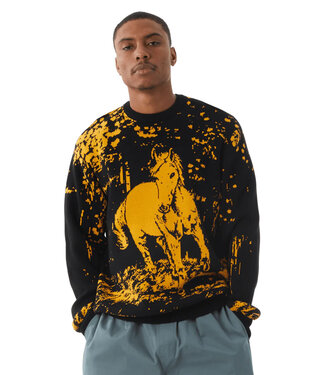 HUF #5 Horse Crewneck Sweater - Black