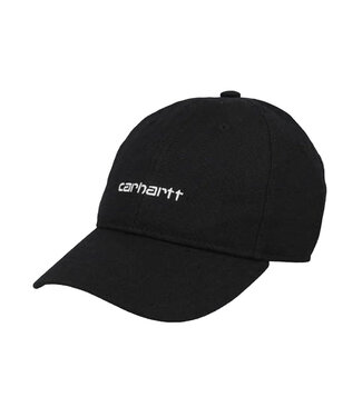 CARHARTT WIP Canvas Script Cap - Black/White